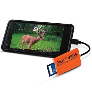 Trail Camera Viewer SD Card Reader for iPhone/iPad,4 IN 1 Trail Game Camera SD Card Reader for iPhone/iPad/USB C & Micro USB Android/Pcs,Hunting & Trail Camera Viwer Supports SD,Micro SD,Plug and Play 