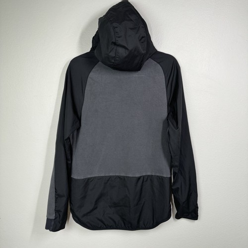 Nike Jacket Mens Small Black Advance 15 Full Zip Hoodie Nylon Knit Blue Tag Y2K - Picture 3 of 16