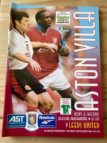 Aston Villa HOME & AWAY programmes 1996/97 League & Cup & friendlies FREE POST - Picture 36 of 104