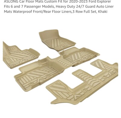 Aslong Car Floor Mats For 2020-2023 Ford Explorer