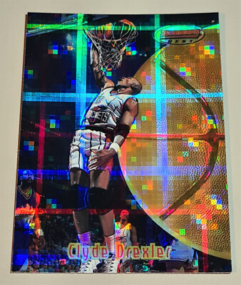 Clyde Drexler # 16 Atomic Refraktor NBA 1997-98 Bowman's Best EN Mint Vintage