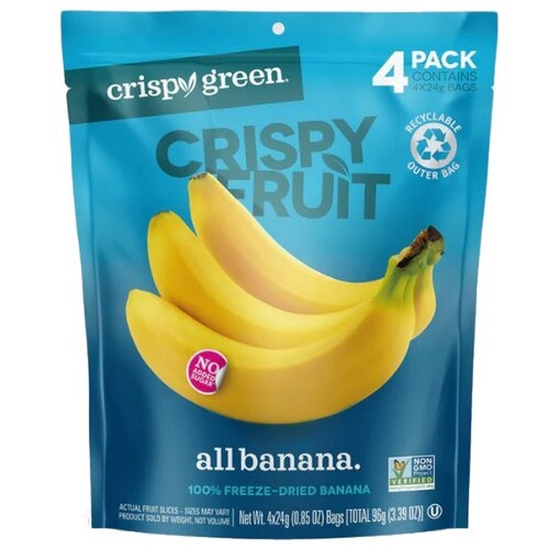 Fruits lyophilisés All Banana 4 pièces par Crispy Green - Photo 1/1