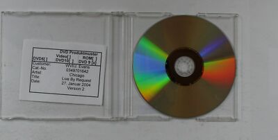 Chicago Live By Request EU Advance Test DVD 2002 Rare! Produktmuster