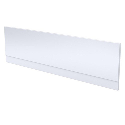 Bathroom Single Ended 1800x800mm Square Bath Front Panel Acrylic White Modern - Picture 5 of 11