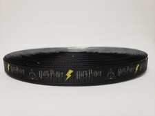 Harry Potter Deathly Hallows Scar Symbol Grosgrain Ribbon 3/8" By the yard NEW