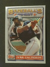 1993 TOPPS FINEST IVAN CALDERON BOSTON RED SOX CARD #55!!!!!!