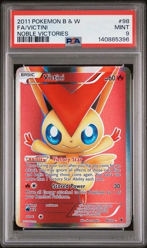 Pokémon TCG Victini 98/101 Noble Victories 2011 PSA 9