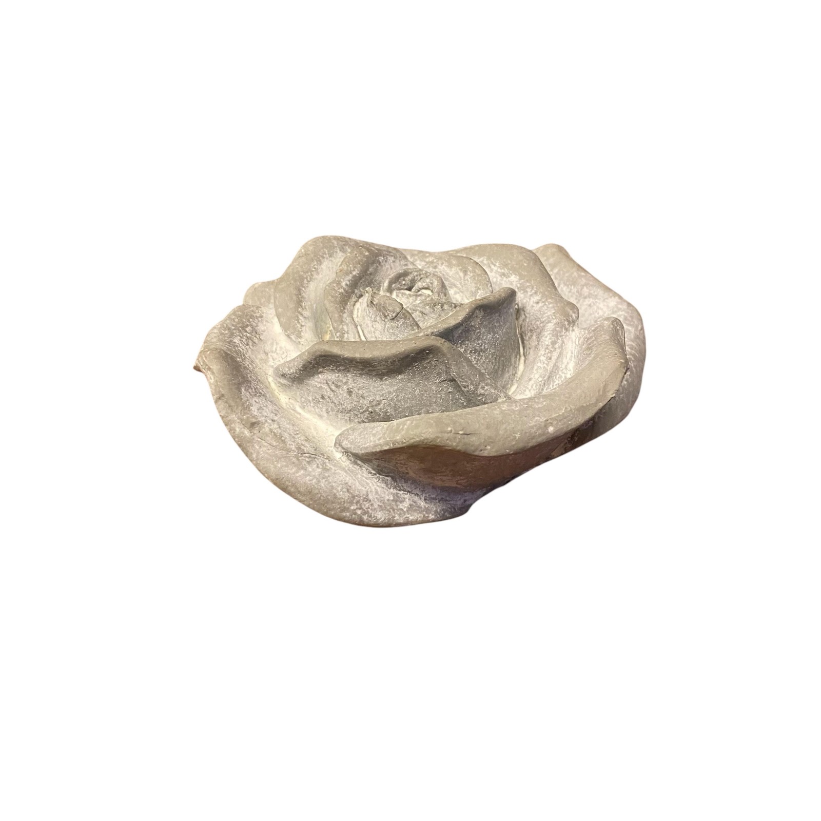 Minster Unisex Grey Small Decorative Flower Ornament - Resin - L11 X W11 X H5 Cm - Image 2