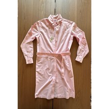 Brooks Brothers Pink Supima Cotton Non-Iron Belted Shirt Dress Size 4 W605C