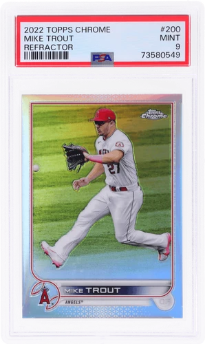 2022 Topps Chrome Mike Trout Refractor #200 PSA 9