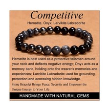 Hematite Onyx Larvikite Labradorite - Competitive Handmade Handmade Yoga St - 01