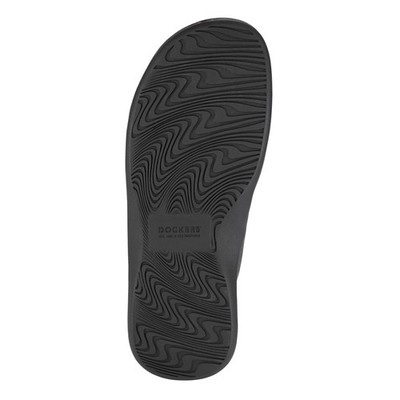 NWT DOCKERS Mens Black Sunland Open Toe Slip On Slide Sandals Shoes 10 M Dockers Sunland Men main image 2