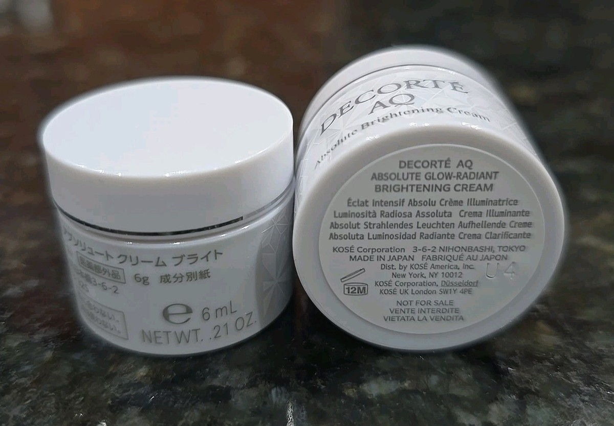 Decorte AQ Absolute Glow Radiant Brightening Cream 6ml .21oz