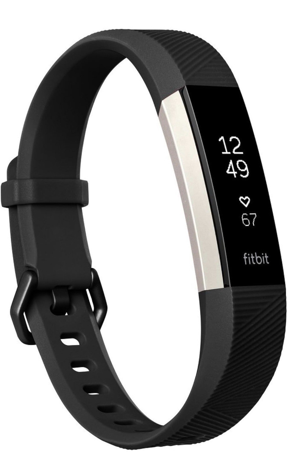 NEW Fitbit Alta HR Fitness Wristband Activity Tracker Black S / L Band
