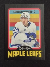 Connor Dewar 2024-25 O-pee-chee #129 BLACK /100 Retro - Toronto Maple Leafs