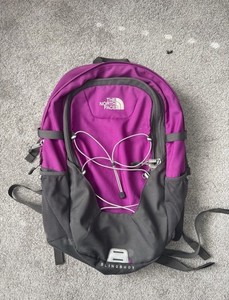 The North Face Slingshot Backpack Purple Gray Colorway