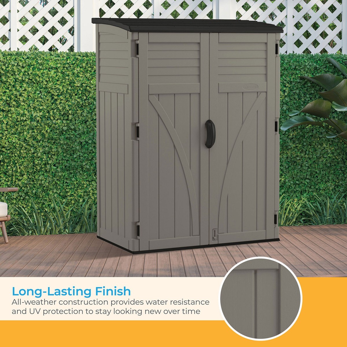 Suncast Shed Vertical Stor GRY 54cu FT BMS5700SB for sale online