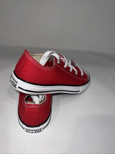 *NEW* Kids CONVERSE ALL STAR OX (PS) RED (3J236), SZ 12.5 US YOUTH, 12UK - Picture 5 of 9