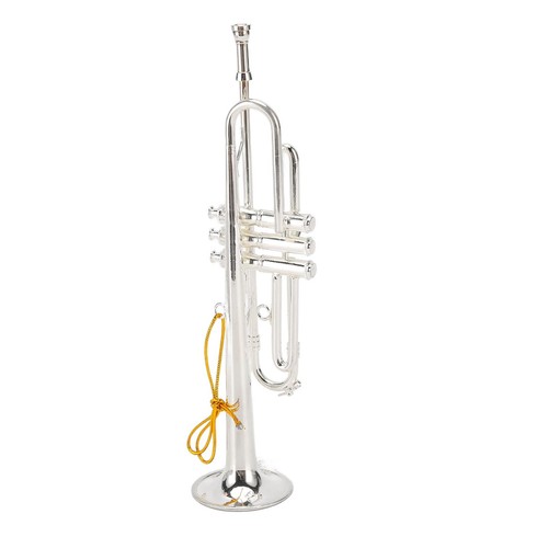 Tromba in miniatura 14 cm 5,5 pollici argento rame squisita mini tromba realistica D RYZ - Foto 21 di 22