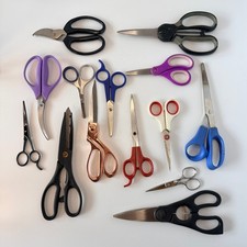    Lot of 14 Mixed Scissors Fiskars Singer Titan Farberware Craft Kitchen Barber