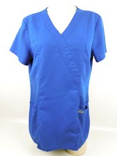 Greys Anatomy Blue Scrub Top #41101 Ladies Vet Medical Nursing Medium M