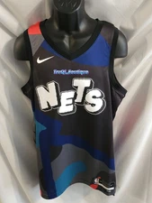Nike NBA X Kaws City Edition Brooklyn Nets Basketball Jersey sz 48 NWOT