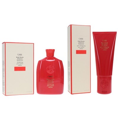 Oribe Bright Blonde Shampoo for Beautiful Color 8.5 oz & Conditioner 6.8 oz