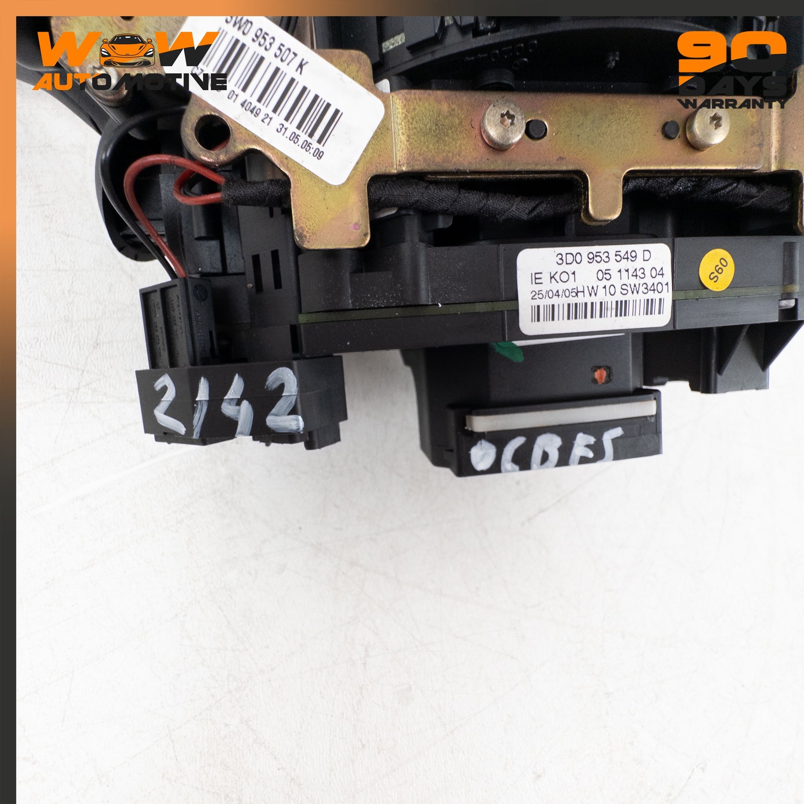 04-13 BENTLEY CONTINENTAL FLYING SPUR FRONT LEFT STEERING COLUMN SWITCH OEM