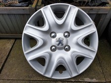 One Peugeot 207 15" Wheel Trim Hub Cap x1 Partner Genuine