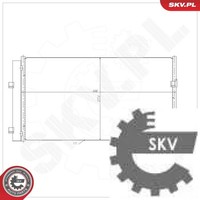 Esen SKV 86SKV430 Kondensator FüR Klimaanlage Kondensator Klimaanlage FüR BMW