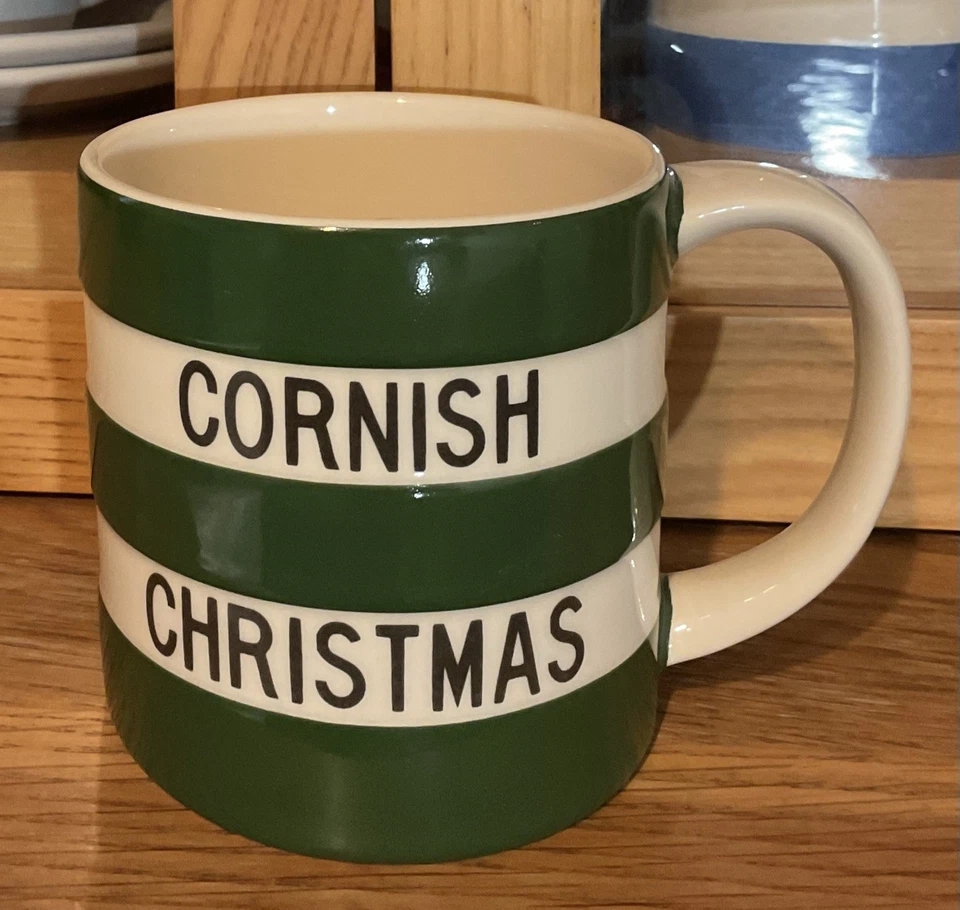 TG GREEN CORNISHWARE ADDER GREEN CORNISH CHRISTMAS 15oz MUG NEW IN BOX - Image 2 of 4