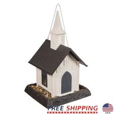 Hopper Bird Feeder Squirrel Proof Hanging Mounted Easy Fill W/ Removable Tray US