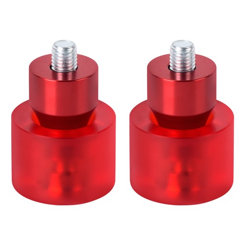2x Protectores de Motor Barras de Choques 12mm Extremo Bolas Protector Rojo Para Harley - Imagen 8 de 17
