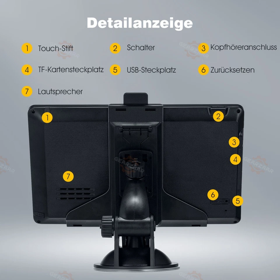Auto Navigationsgerät GPS GPS-Navigation 8G+256MB Navigation PKW LKW KFZ Truck - Bild 3 von 4