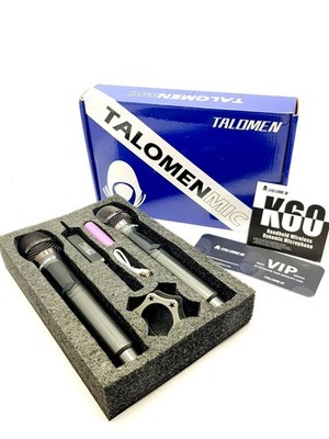 Talomen Mic K60 Wireless Mikrofon Kabellose Perfekt für Demos Veranstaltungen