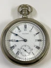 Antique WALTHAM 17 Jewels Silveroid Pocket Watch, Pre-Owned, Runs (35-#61)