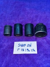 4 Snap On 12 Drive Impact Sockets 1 1 18 1 316 1 12