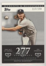 2007 Moments & Milestones Randy Johnson (1995 AL Cy Young 294 Strikeouts) yf0