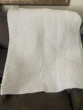 LAST MARKDOWN!!!! JOHN ROBSHAW HAND STITCHED TWIN QUILT BLANKET RARE