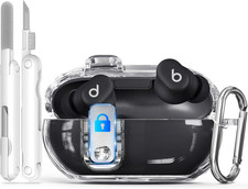 3-In-1 Secure Lock Case for Beats Solo Buds 2024 with Cleaning Kit  Keychain,