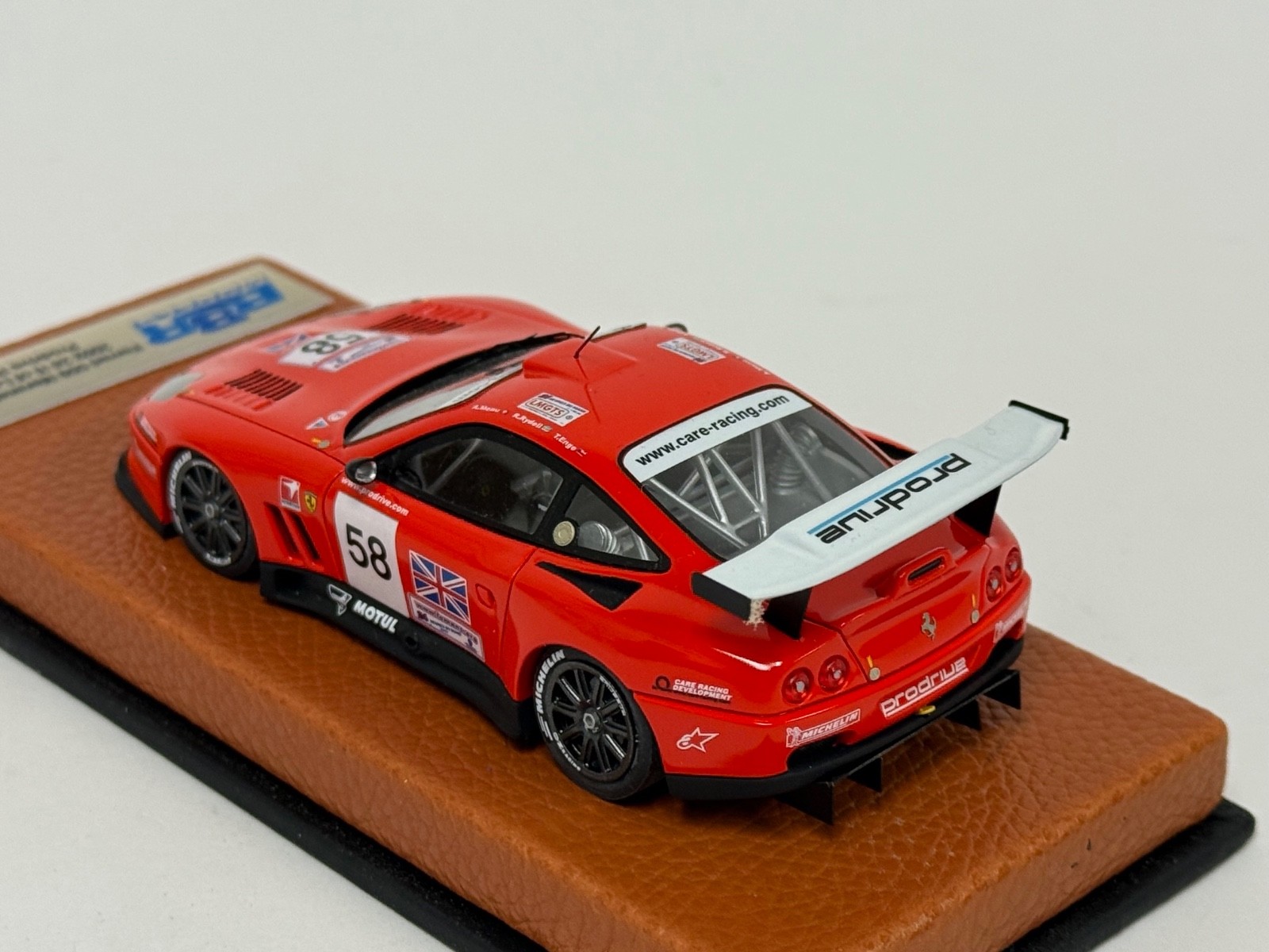 1/43 BBR Ferrari 550 Maranello GTS 2002 Le Mans Prodrive Leather Base   ABG452