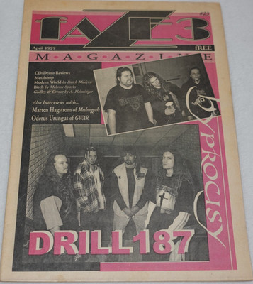 Faze 3 Magazine 1999 Drill 187 Hypocrisy Metalshop Reviews Music Publication