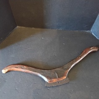 Primitive Handmade Wooden Two Man Stair Saw 23 Inch