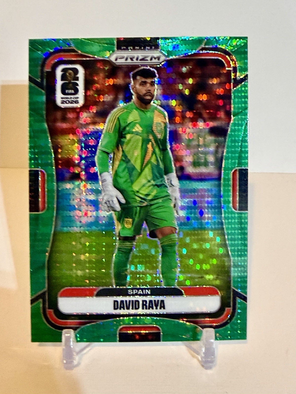 ‘26 FIFA World Cup David Raya, Spain, Green Hobby Preferred Prizm #5/5