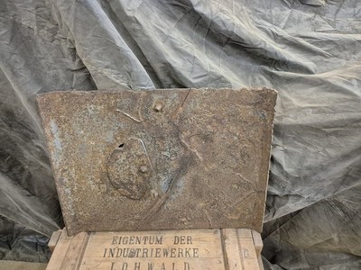 WW1 Original Wehrmacht Scharfschütze, Grabenschild schönes Relikt mit Lack, und Reparatur