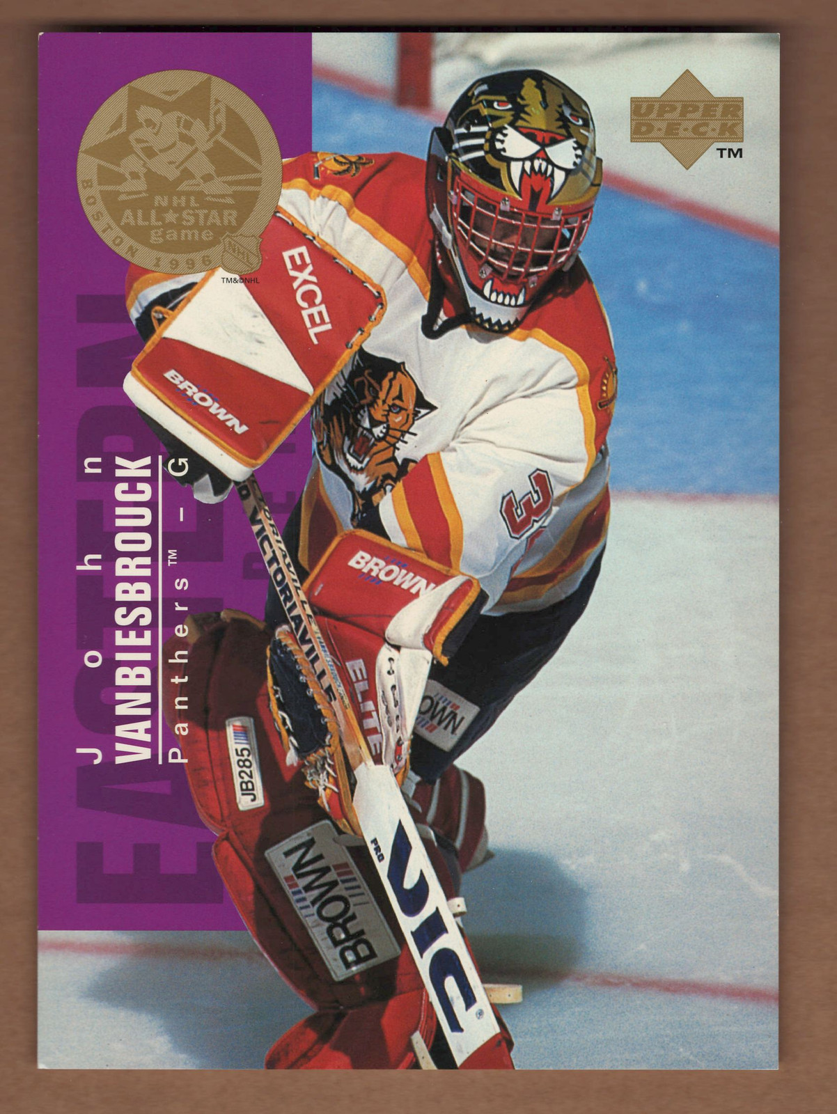 1995-96 UPPER DECK 5X7 ALL-STAR #19 JOHN VANBIESBROUCK, CHRIS OSGOOD FLORIDA