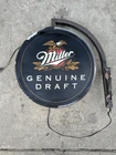 Vintage Miller Genuine Draft Beer MGD Lighted Bar Sign Black Working