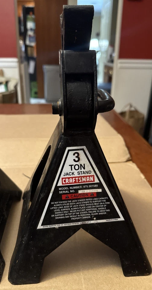 Par de Suporte Craftsman 3 Ton Jack Modelo 875.501580 - Imagem 3 de 4