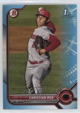 2022 Bowman Prospects Sky Blue Border 417/499 Christian Roa #BP-130 0i6p