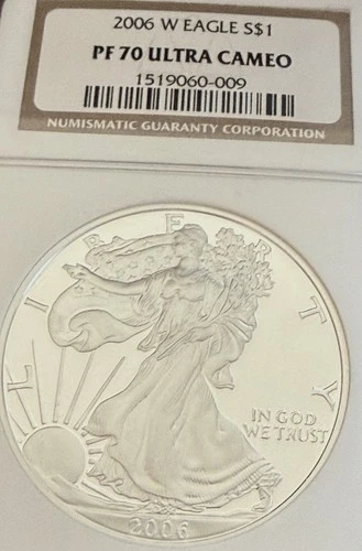 2006-W Proof American Silver Eagle PF-70 NGC ULTRA CAMEO